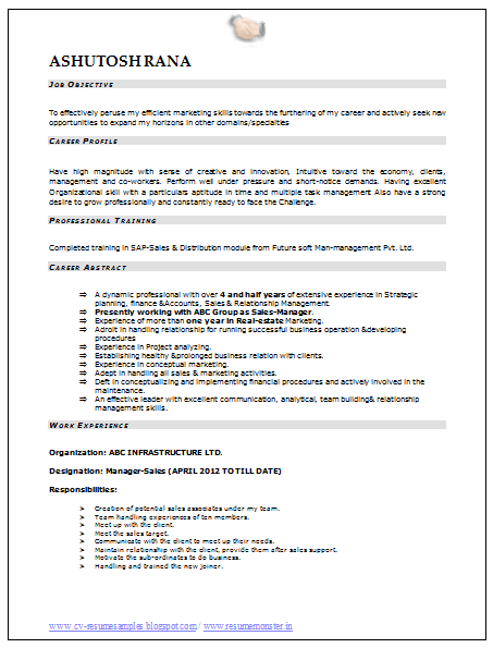 Executive mba resume